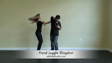 Salsa Dance Video Lessons Hand Juggle Slingshot