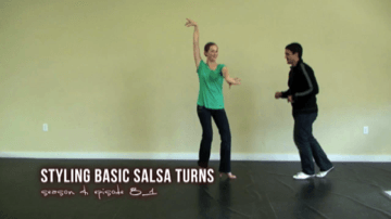 Salsa Dance Video Lessons Styling for Basic Salsa Turns