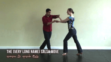 Video da dança Latina movimentos de dança mais avançados salsa